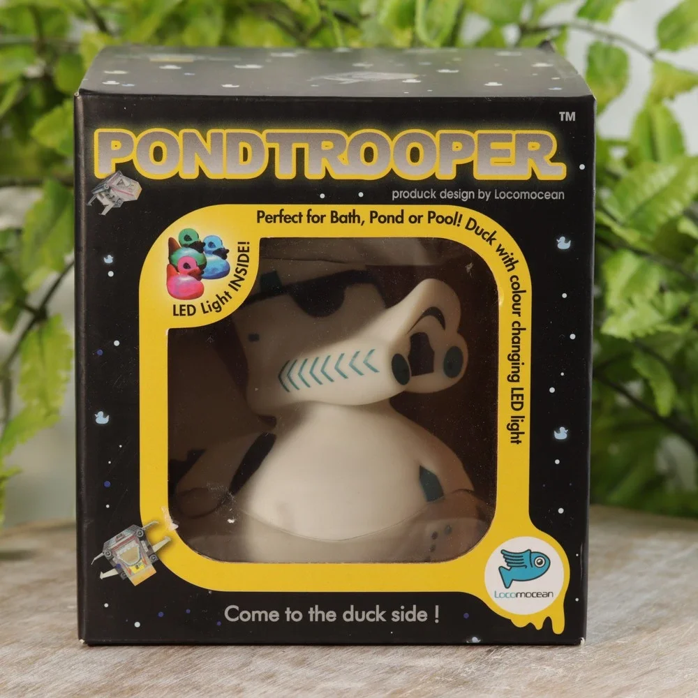 Locomocean Pondtrooper LED Color Changing Rubber Duck Bath Toy Star Wars Parody